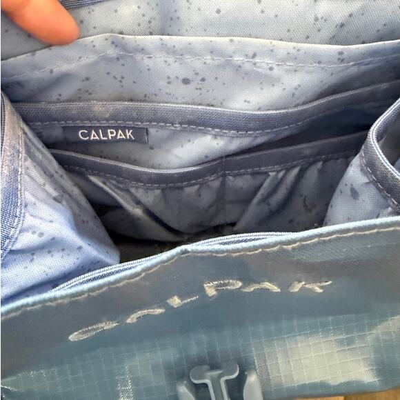 CALPAK Hanging Travel Toiletry Bag Blue Compact Organizer - Picture 9 of 12